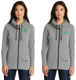 Jungle Jim's LNEA511 New Era® Ladies Tri-Blend Fleece Full-Zip Hoodie