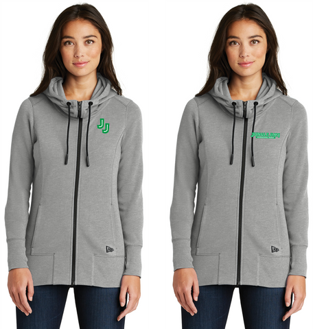 Jungle Jim's LNEA511 New Era® Ladies Tri-Blend Fleece Full-Zip Hoodie